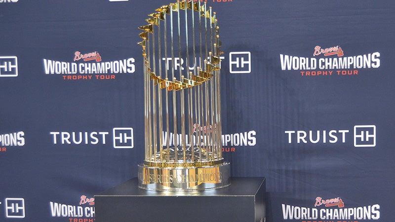 Atlanta Braves World Series trophy tour comes back to Charlotte